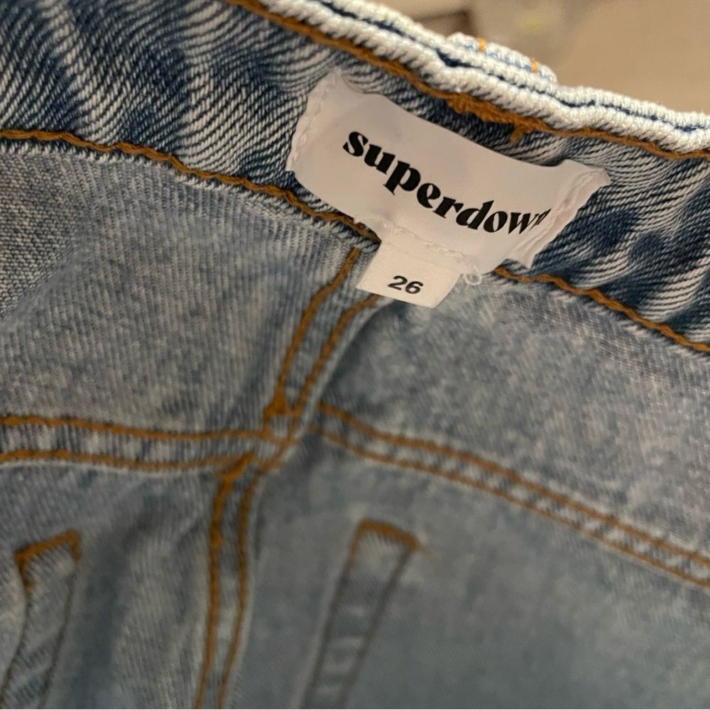 Revolve Superdown Straight Raw Hem Button Fly Jea… - image 8